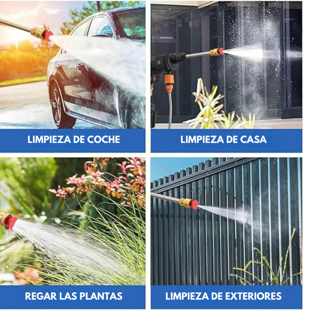 Hidrolimpiadora de alta presión - SUPER CLEANING GUN + 2 baterías GRATIS