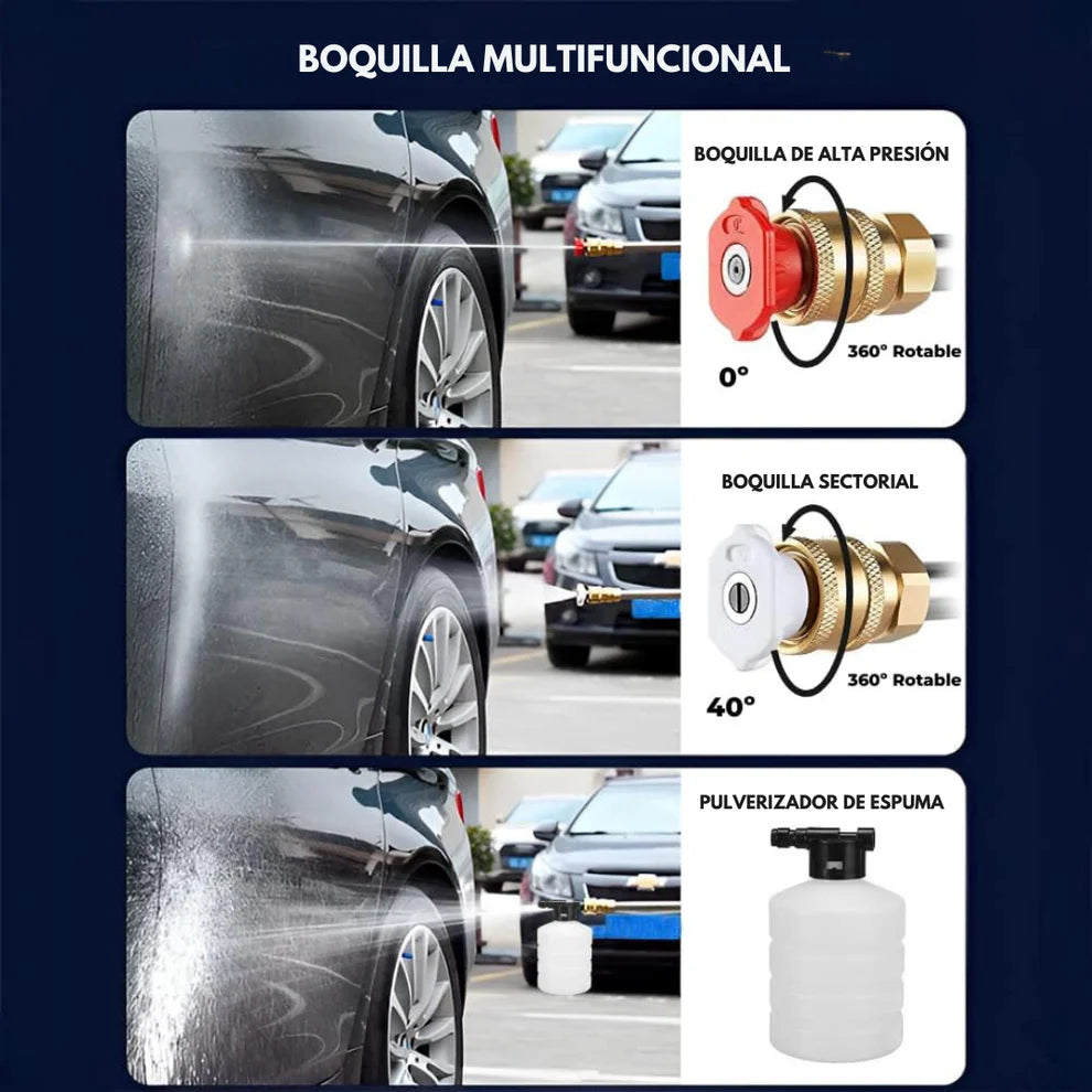 Hidrolimpiadora de alta presión - SUPER CLEANING GUN + 2 baterías GRATIS